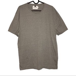 TOPMAN Grey Oversized Tee Size Large
